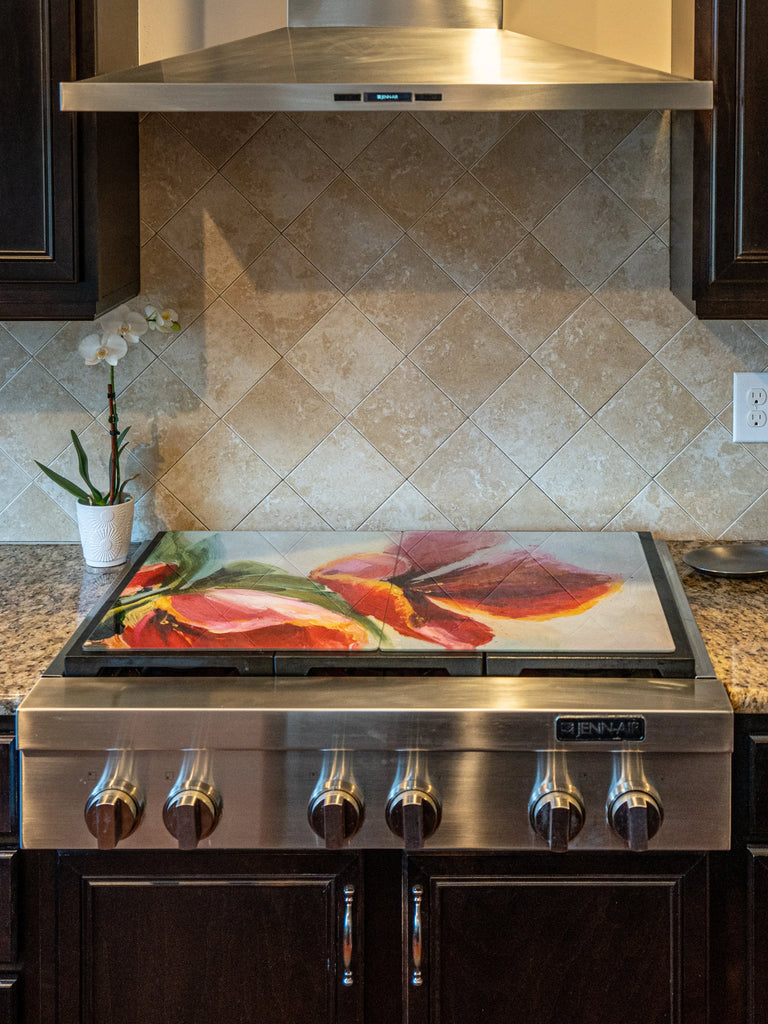New Kitchen Decor! Glass Range Covers and Multi-Purpose Boards