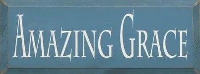 Amazing Grace Wood Sign - 7"x18" - Festive Fit Home