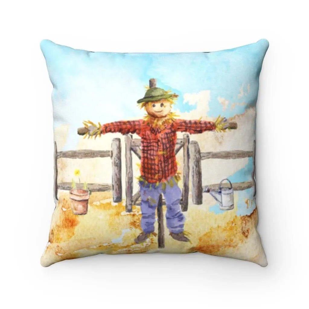 Autumn Scarecrow Throw Pillow Cover - Festive Fit Home