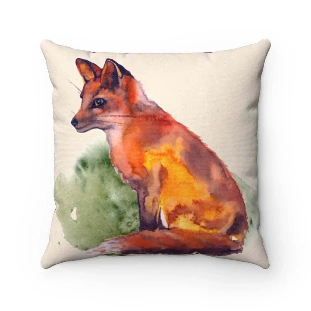 Autumn Sitting Fox Throw Pillow Cover - Festive Fit Home