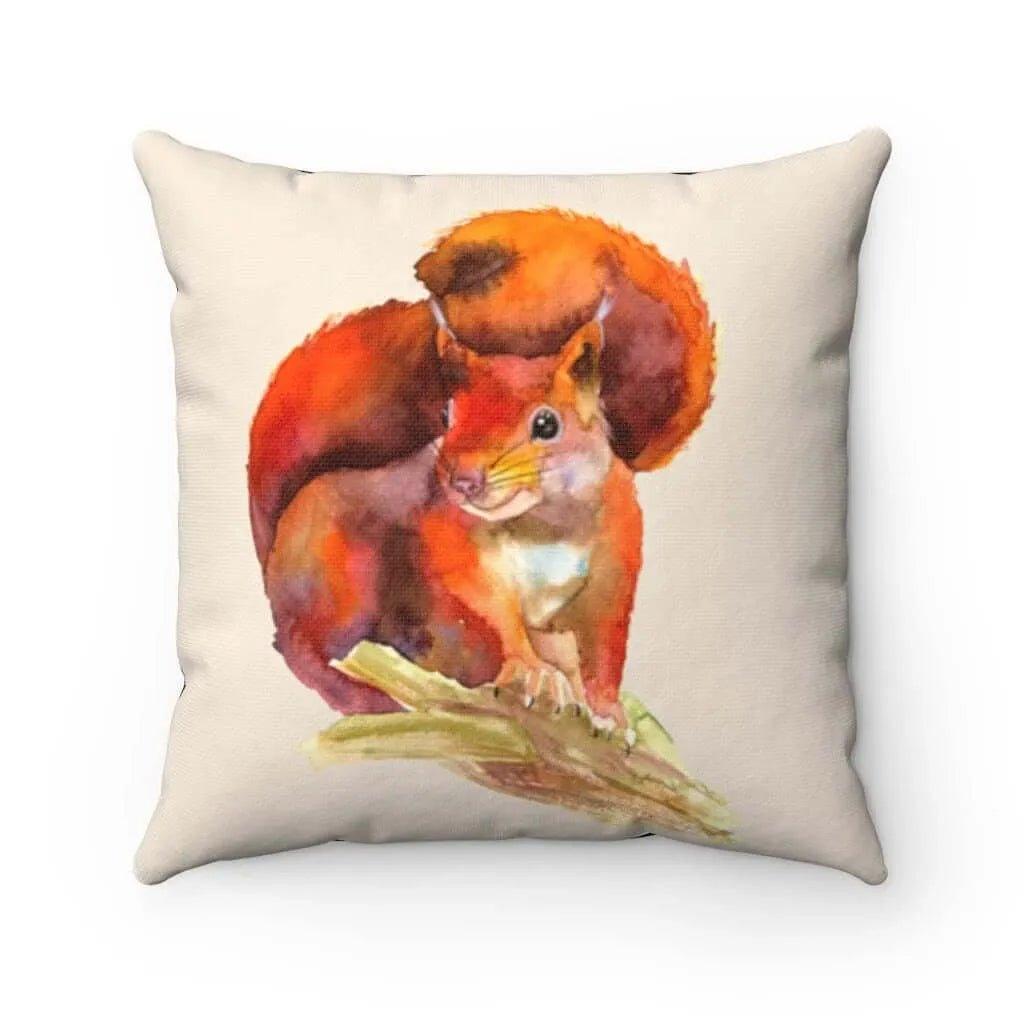 Autumn Standing Squirrel Square Pillow Cover - Festive Fit Home
