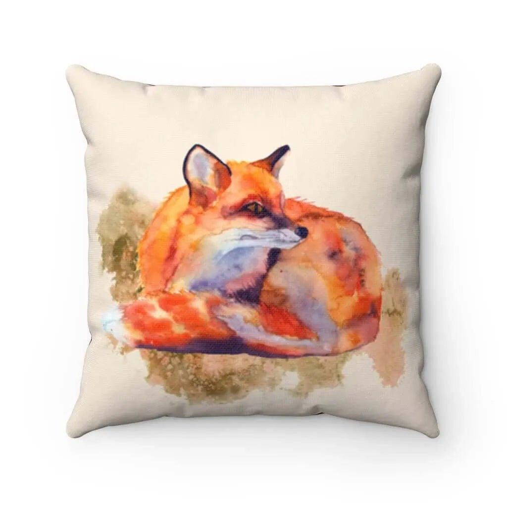 Autumn Throw Pillow Cover Resting Fox - Festive Fit Home