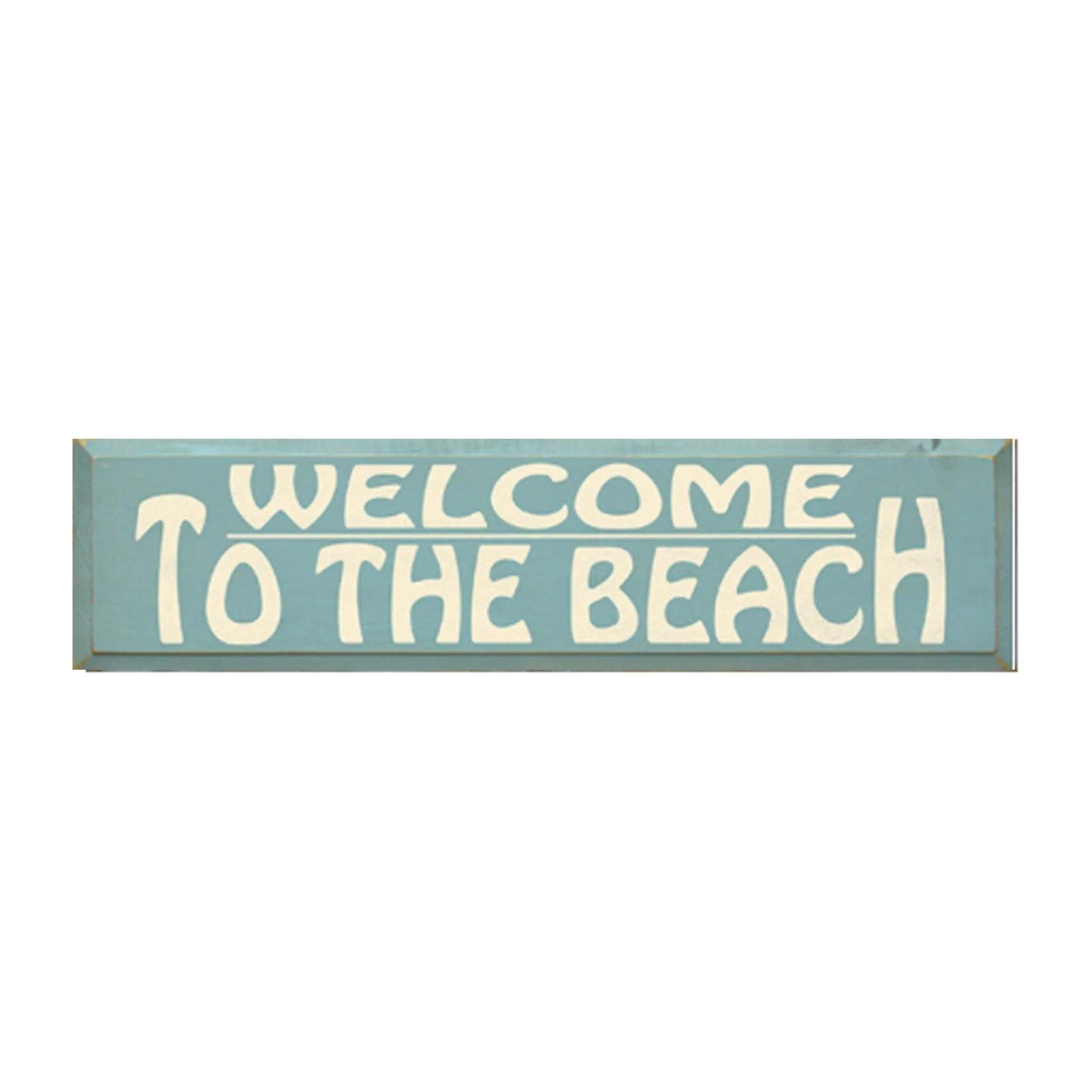Beach Welcome Sign - 9"x36" - Festive Fit Home