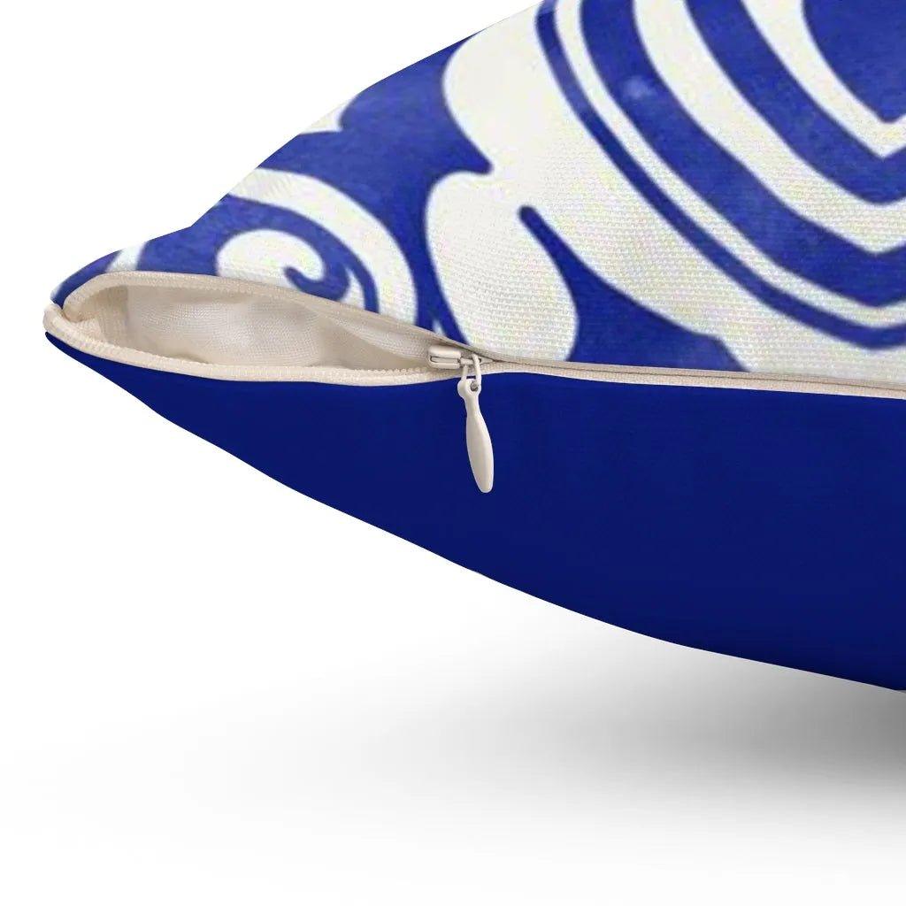 Blue Cross Mosaic Pillow Cover - Festive Fit Home