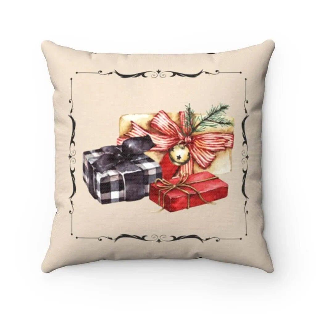 Buffalo Plaid Christmas Presents Throw Pillow Cover - Festive Fit Home