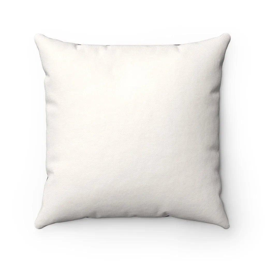 Bunny Silhouette Throw Pillow Cover (White - Left) - Festive Fit Home