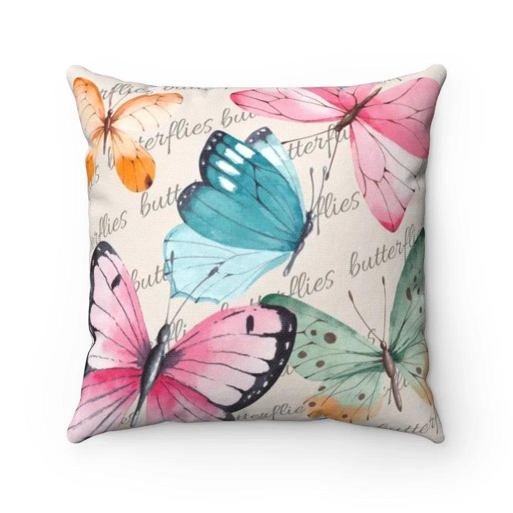 Butterflies Throw Pillow Cover - Festive Fit Home