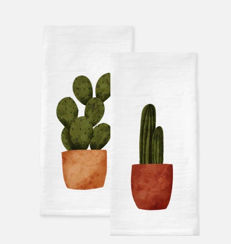 Cactus Tea Towels (Set of 2) - Festive Fit Home