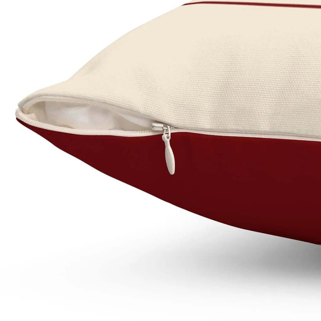 Candy Canes Ornate Christmas Throw Pillow Cover - Festive Fit Home