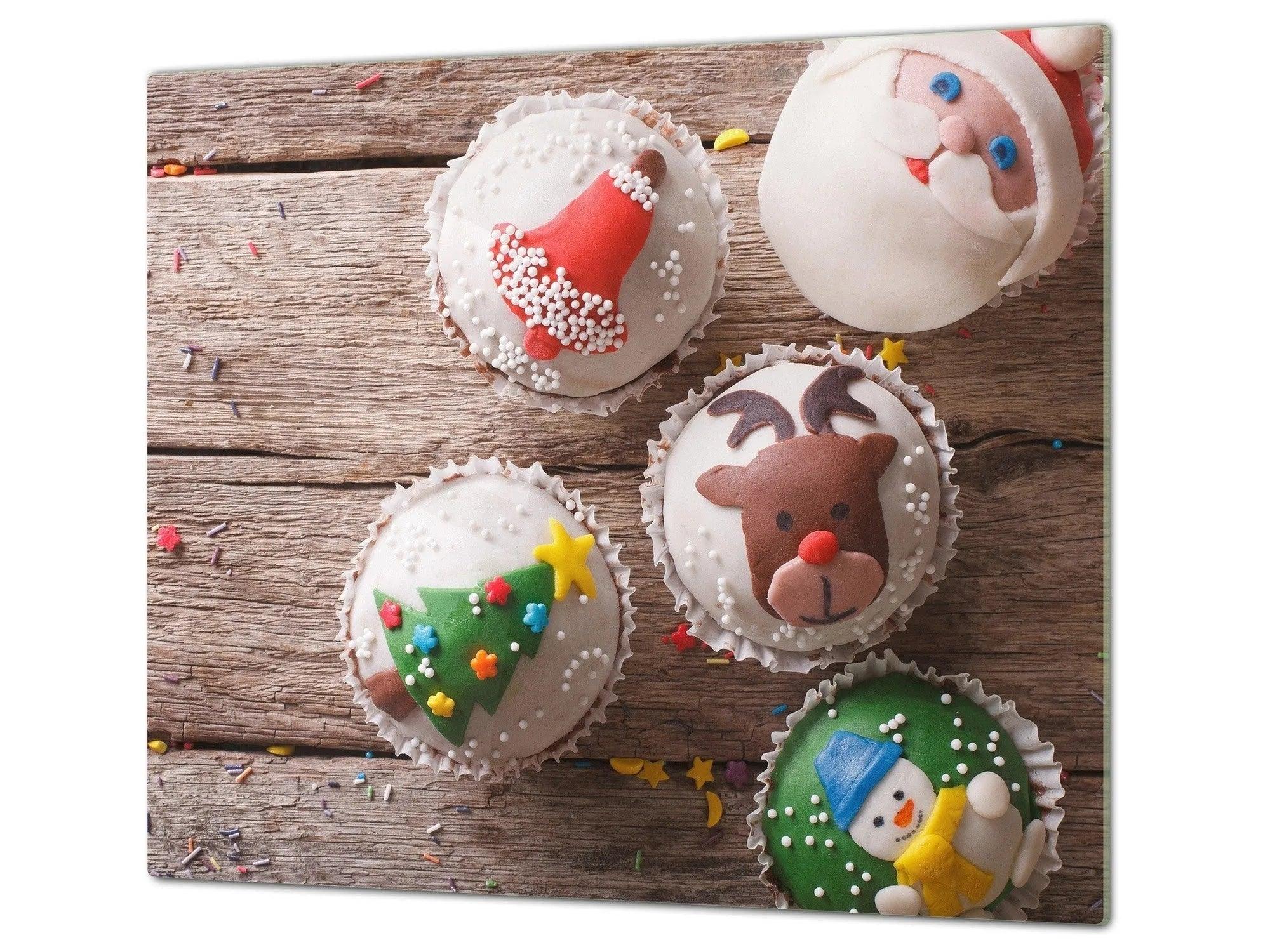 Charcuterie Board - Christmas Cupcakes | Holiday Serving Tray & Dessert Platter - Festive Fit Home