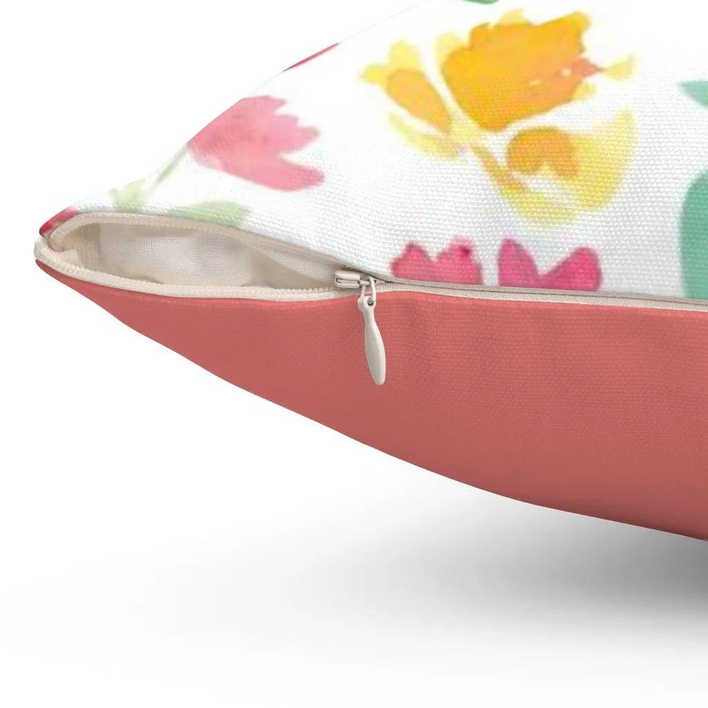 Cheerful Flower Square Pillow Cover - Festive Fit Home