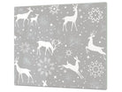 Christmas Charcuterie Board - Reindeer Pattern Holiday Serving Tray & Platter - Festive Fit Home