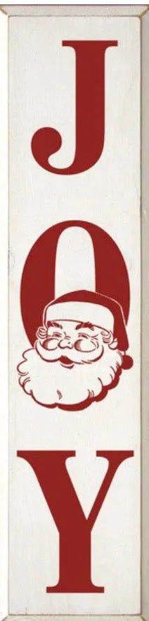 Christmas Santa Sign - "JOY" - 9"x36" - Festive Fit Home