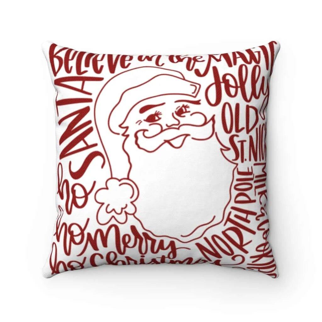 Christmas Santa Throw Pillow Cover - Festive Fit Home