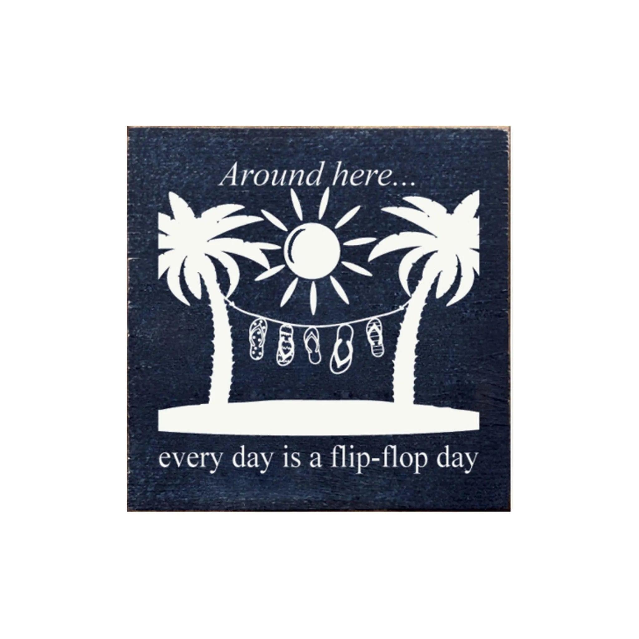 Flip Flop Day Summer Sign - 7"x7" - Festive Fit Home