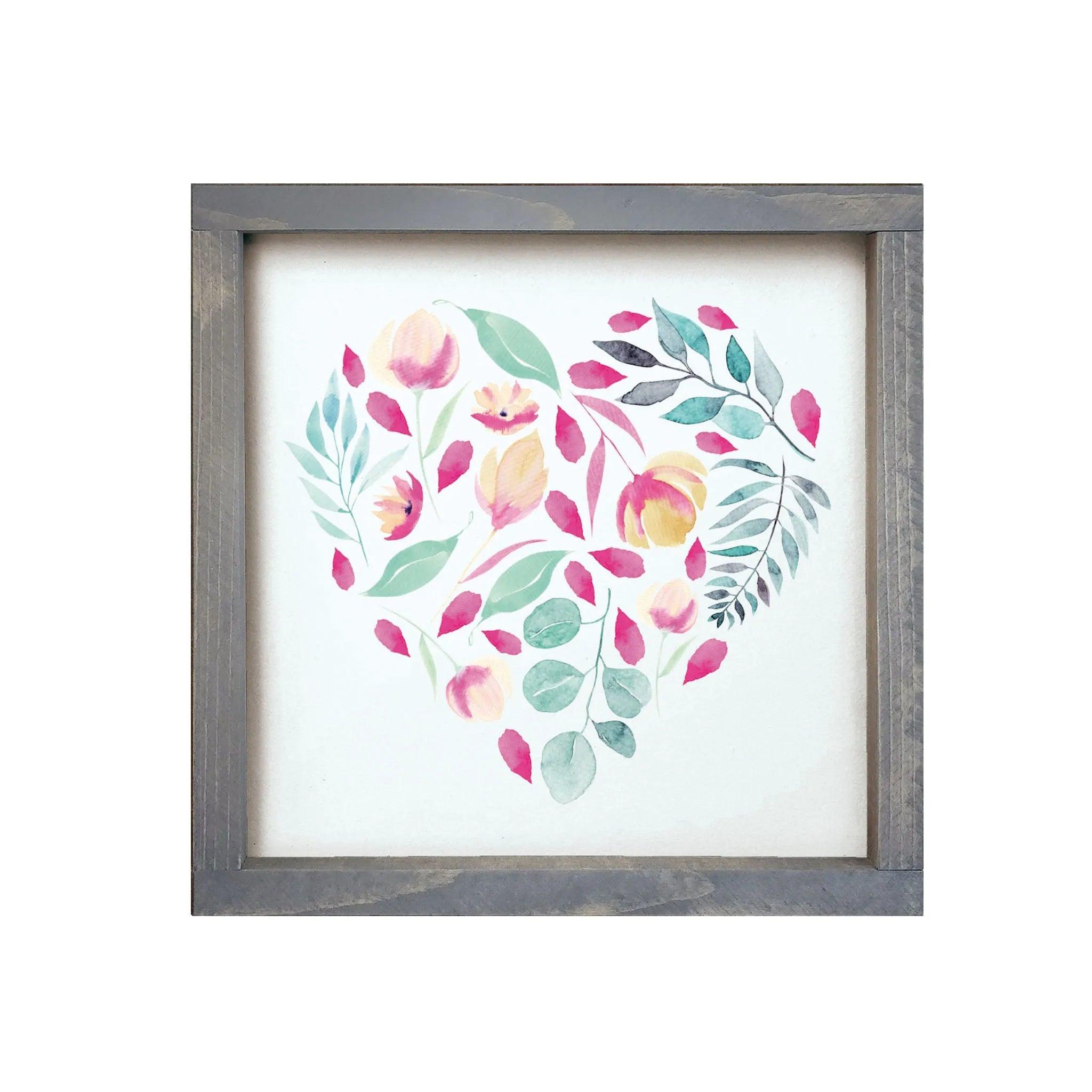 Floral Heart - Petals - 12"x12" - Festive Fit Home
