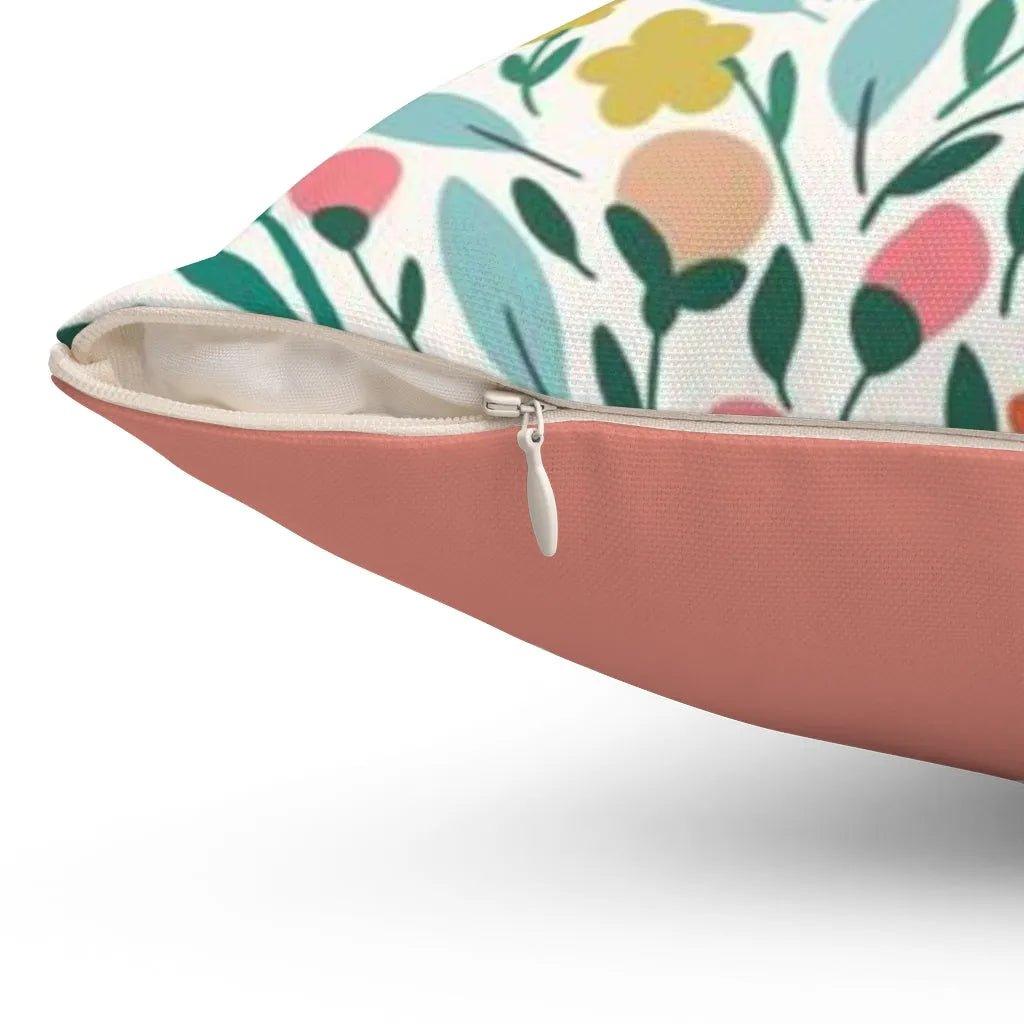 Floral Melon Throw Pillow Cover - Festive Fit Home