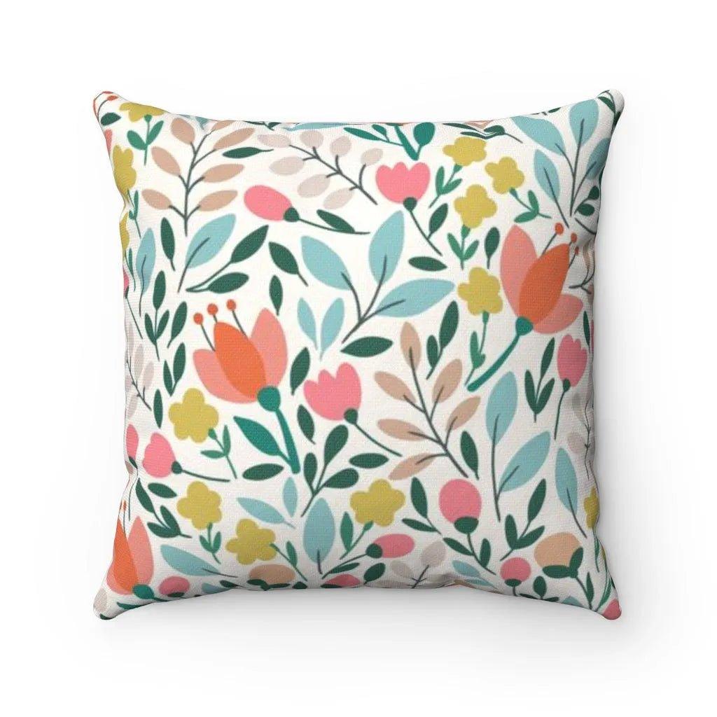 Floral Melon Throw Pillow Cover - Festive Fit Home