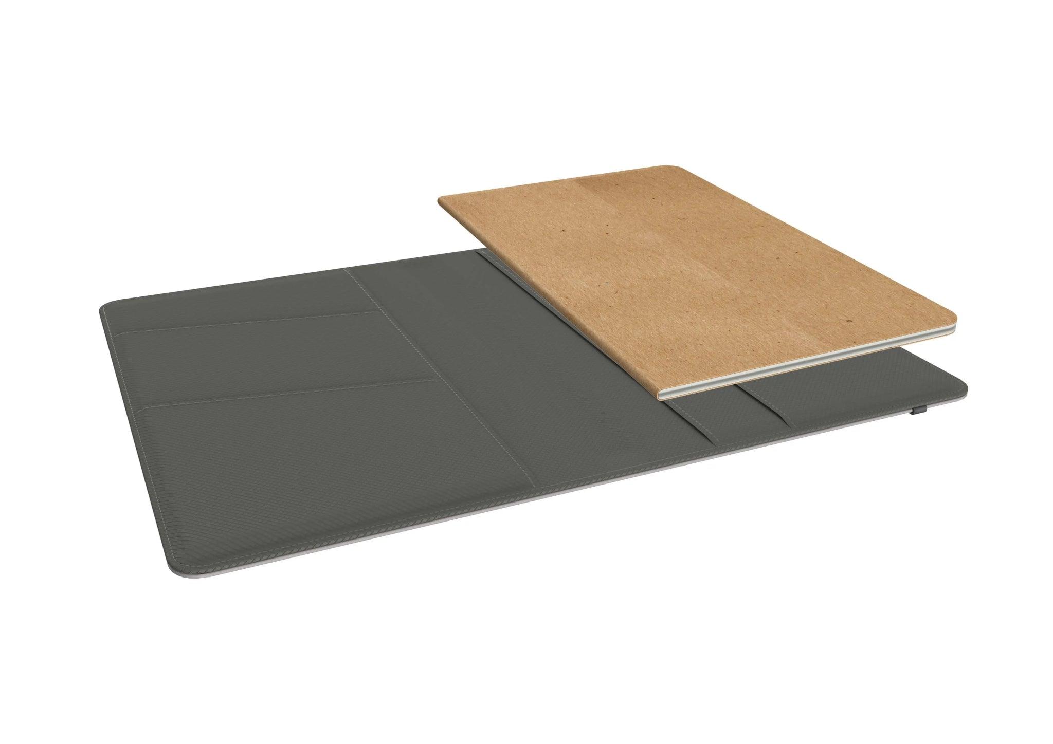 Floral Shadows Personalized Vegan Leather Notebook Folio - Festive Fit Home