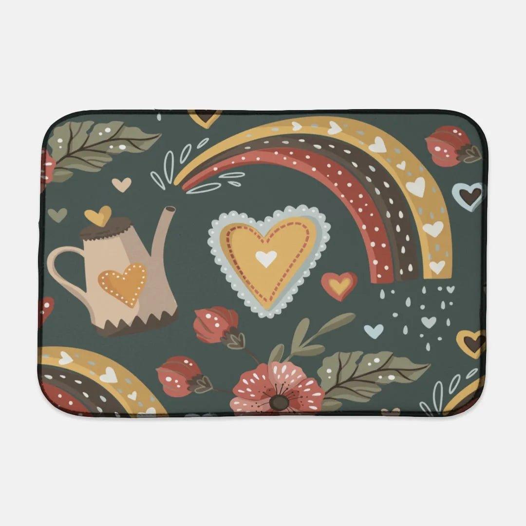 Folklore Garden Dish Mat - Festive Fit Home