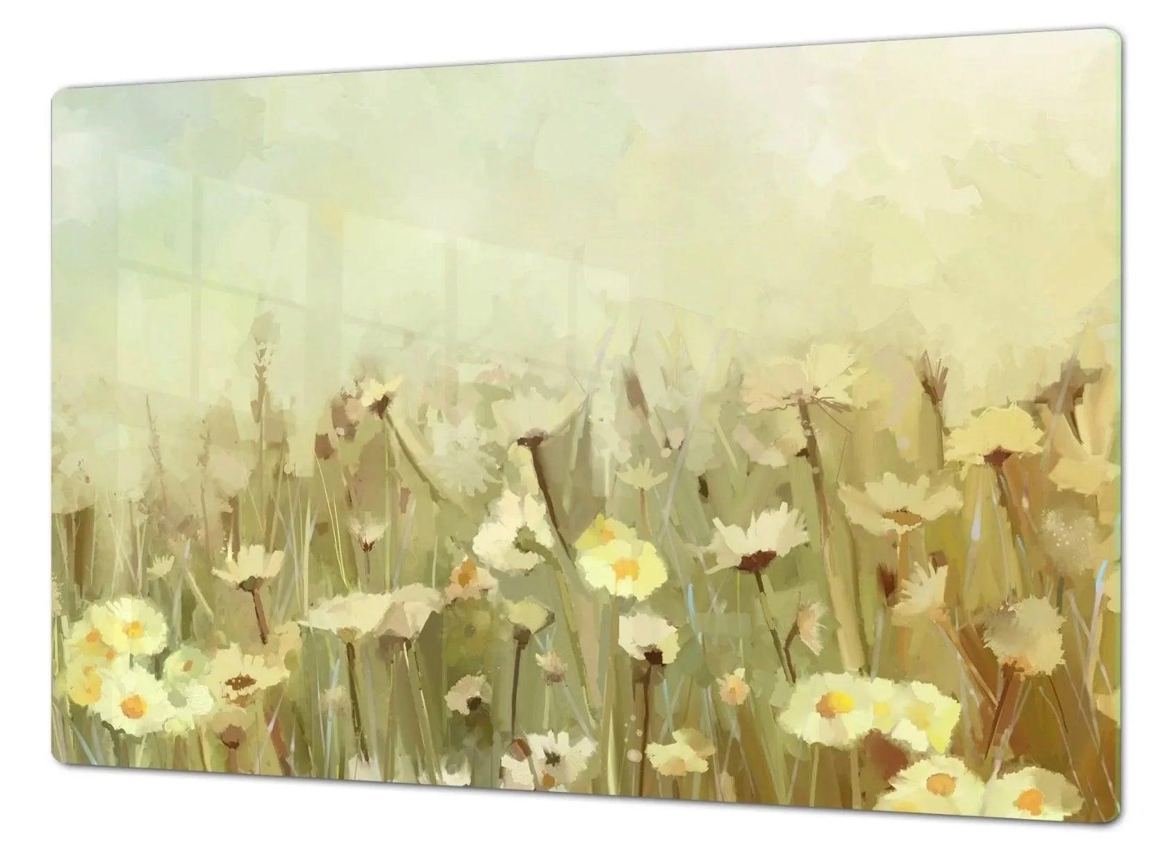 Gas & Electric Burner Cover - Daisy Meadows | Noodle Board | Stove Top Cover - Festive Fit Home