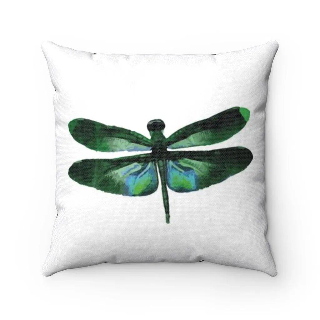 Green and Blue Dragonfly Pillow Cover - Festive Fit Home
