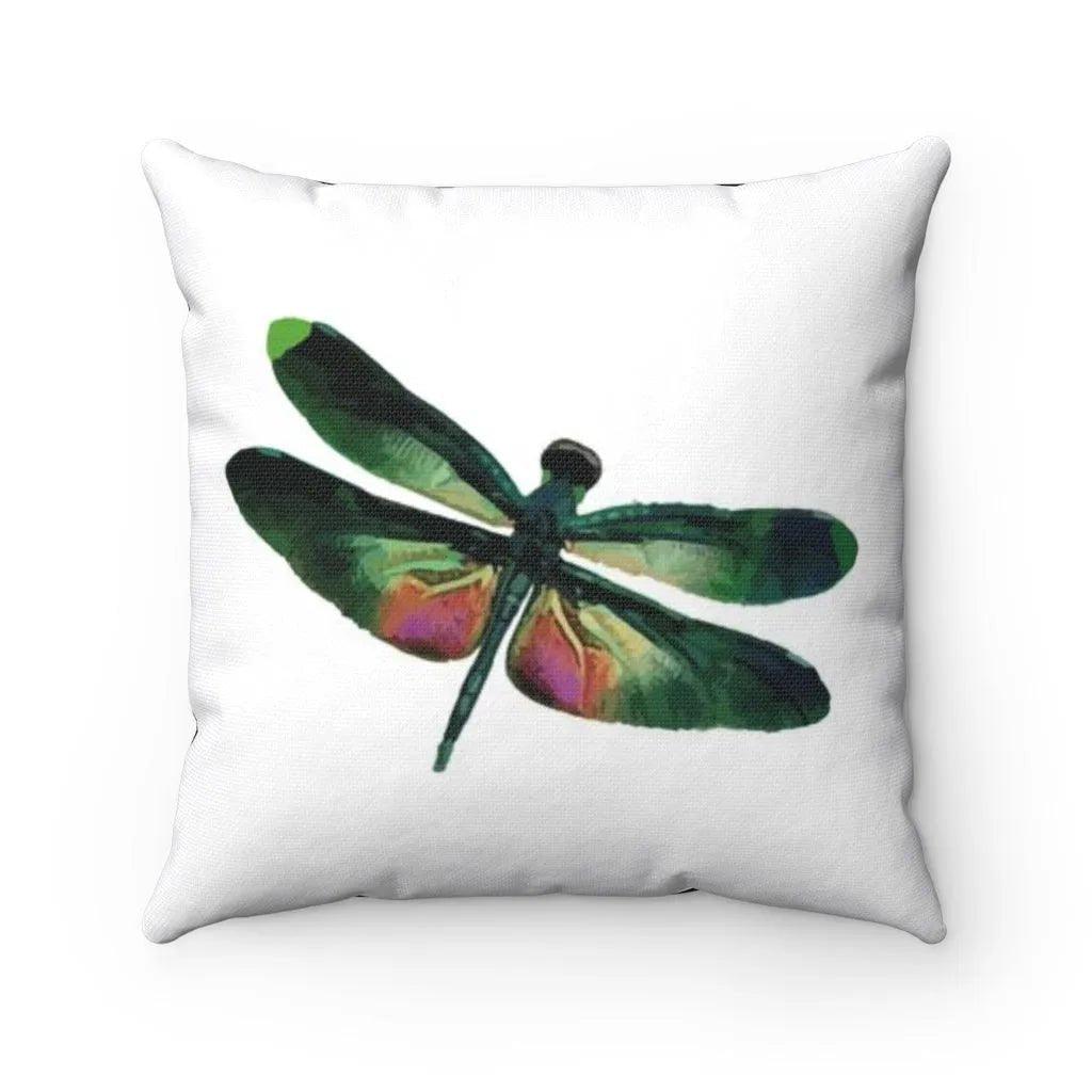 Green and Pink Dragonfly Pillow Cover - Festive Fit Home
