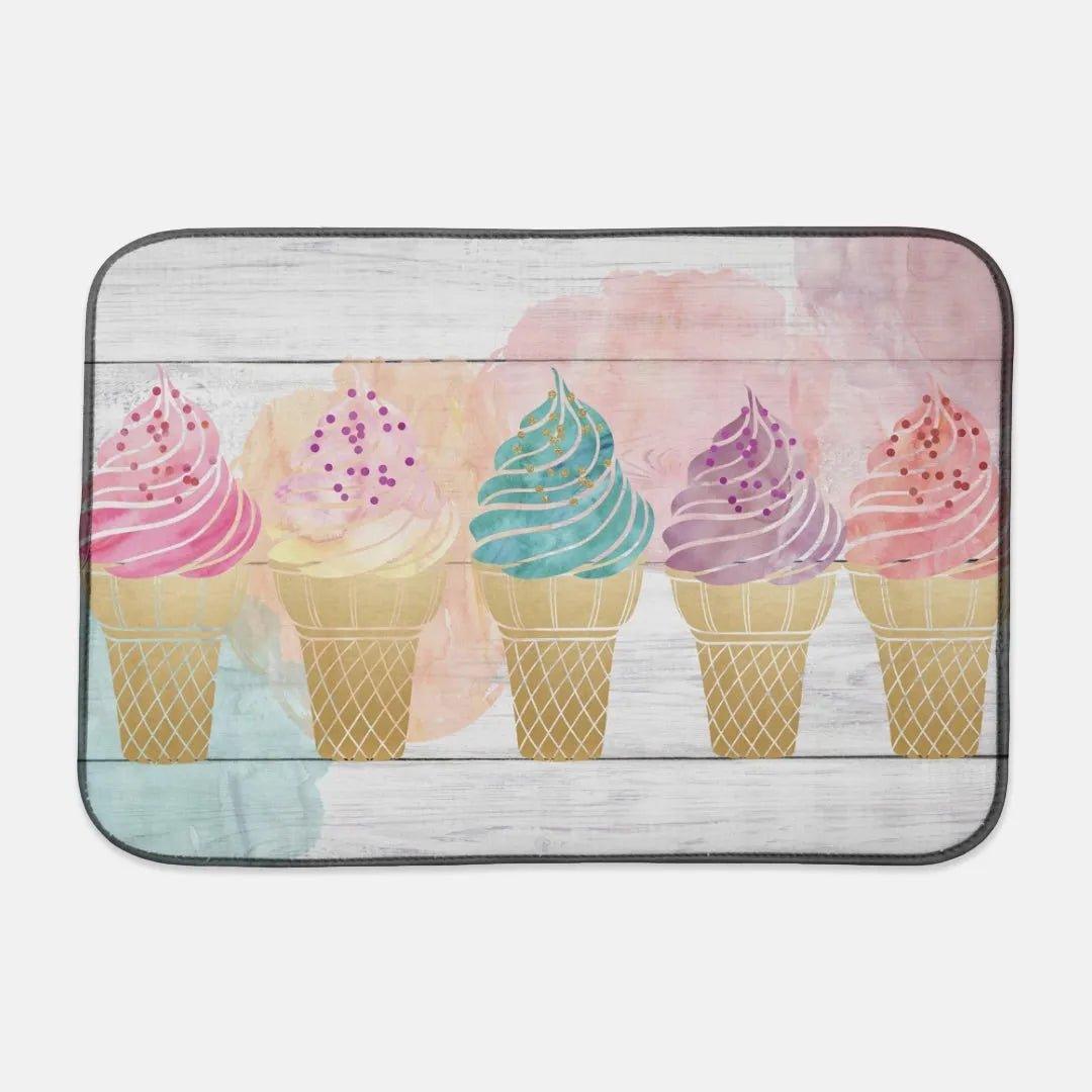 Ice Cream Cone Dish Mat - Festive Fit Home