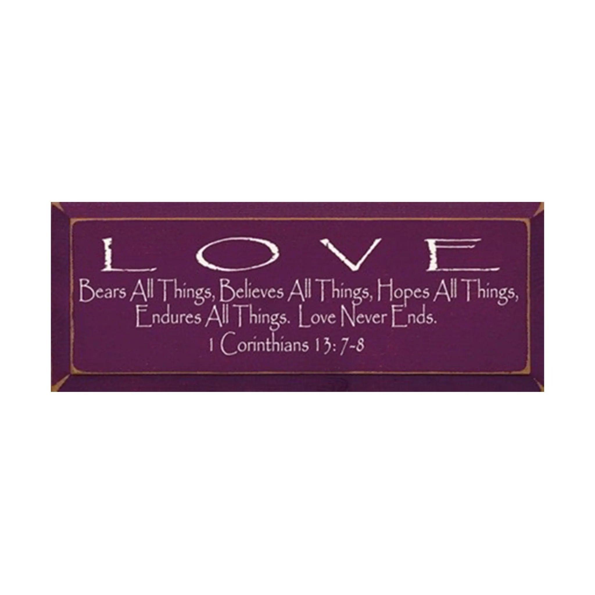 Love Bears All Things Wood Sign - 7"x18" - Festive Fit Home