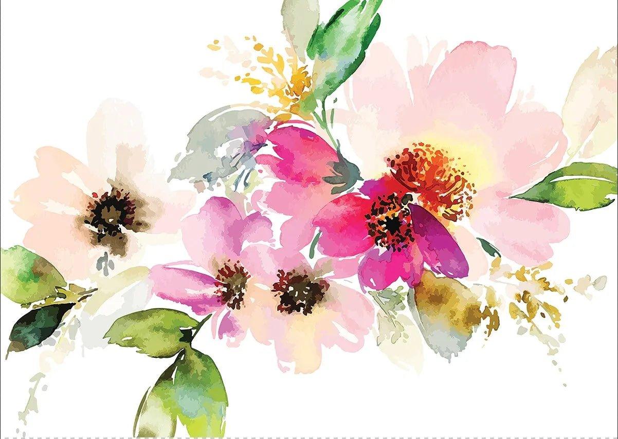 Noodle Board - Pink Bouquet | Gas and Electric Stove Top Cover | Burner Cover - Festive Fit Home