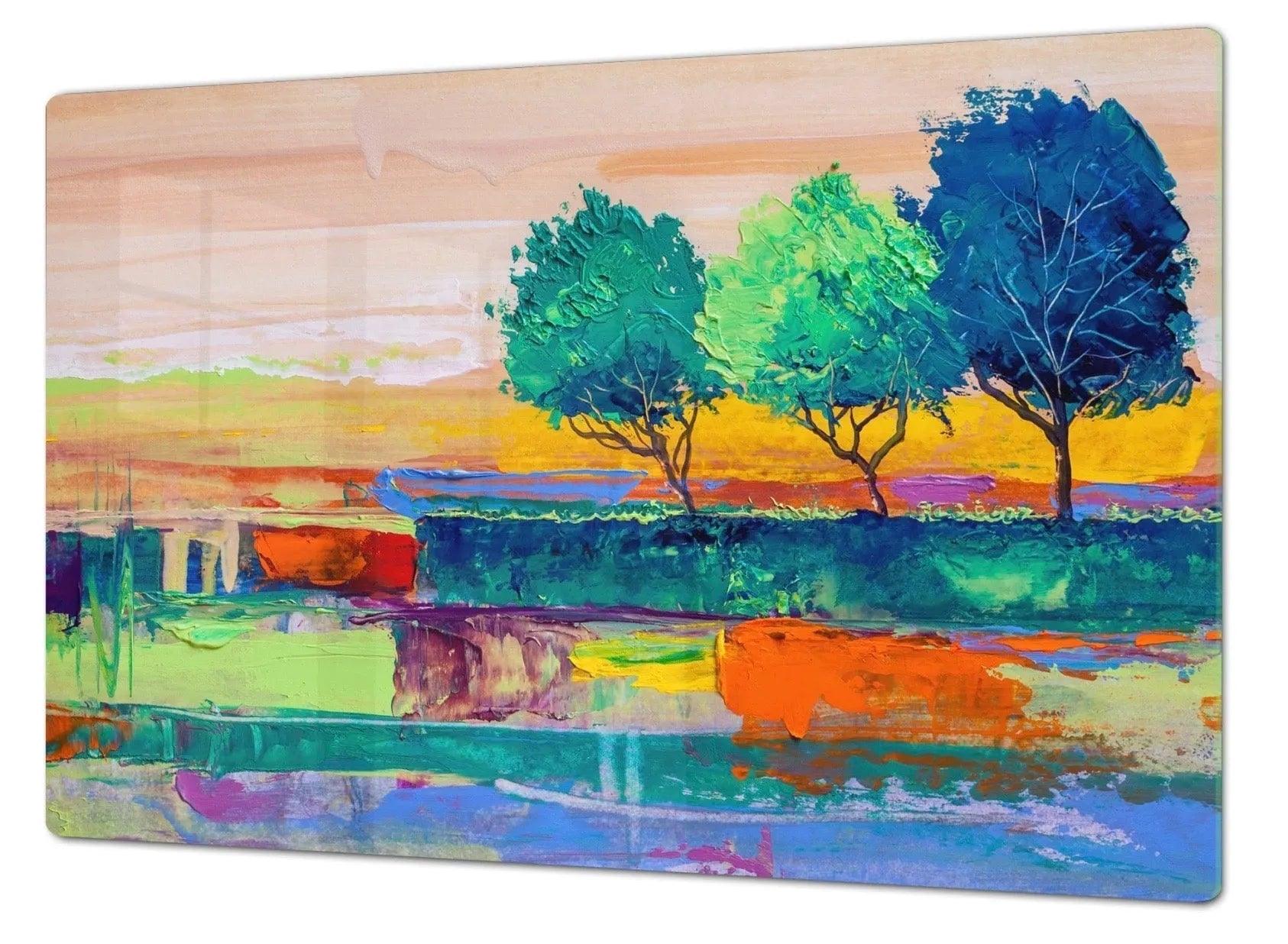 Noodle Board - Vivid Landscape | Gas & Induction Stove Top Cover - Festive Fit Home