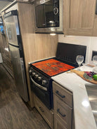 RV Small Stove Top Cover & Cutting Board - Beige Marble Style - Festive Fit Home