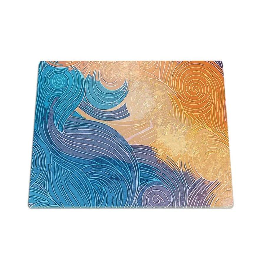 RV Small Stove Top Cover & Cutting Board - Cool Winds - Festive Fit Home