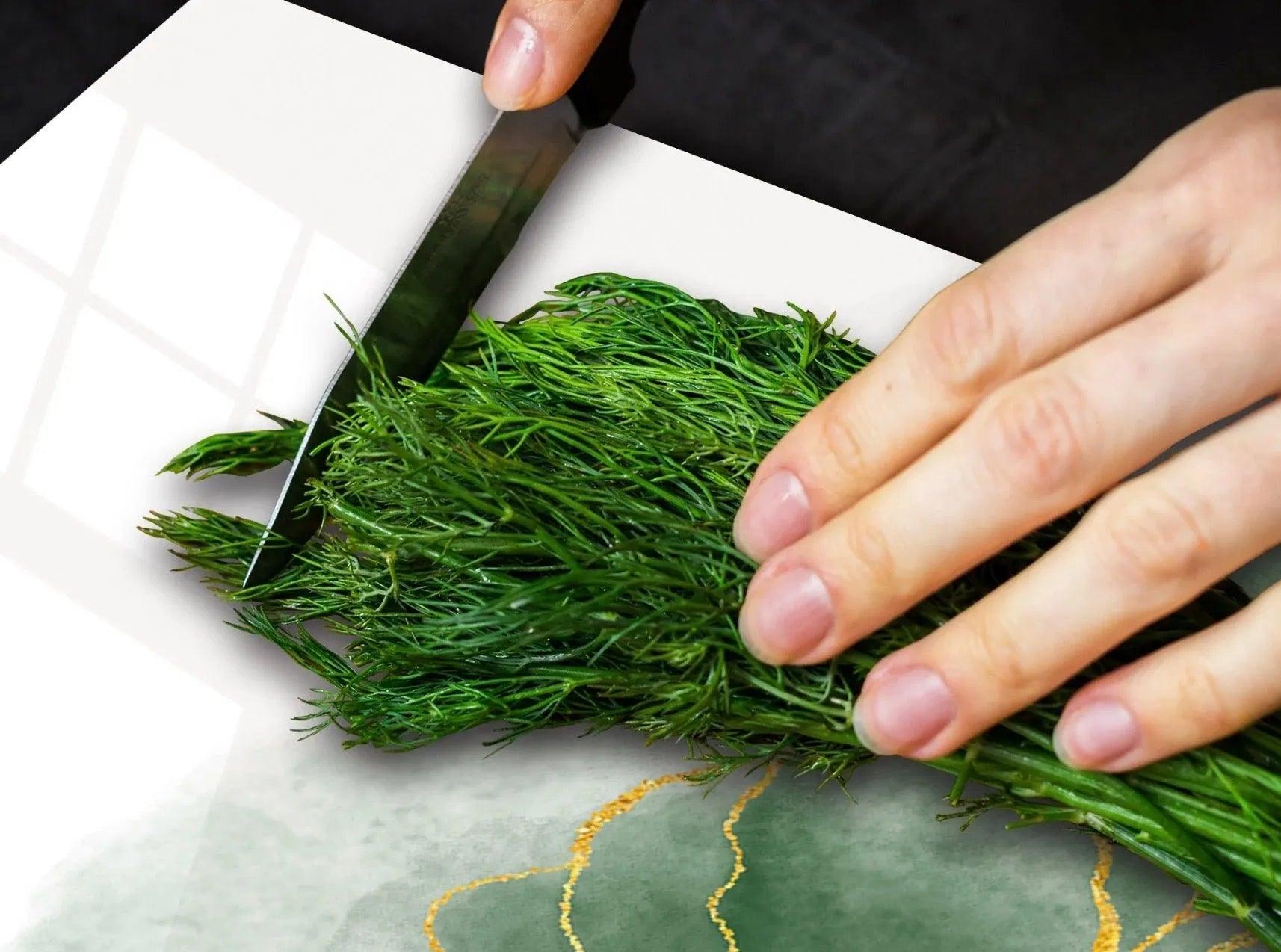 Stove Cover - Modern Green Leaves | Gas & Induction Cook Top Cover | Burner Cover - Festive Fit Home