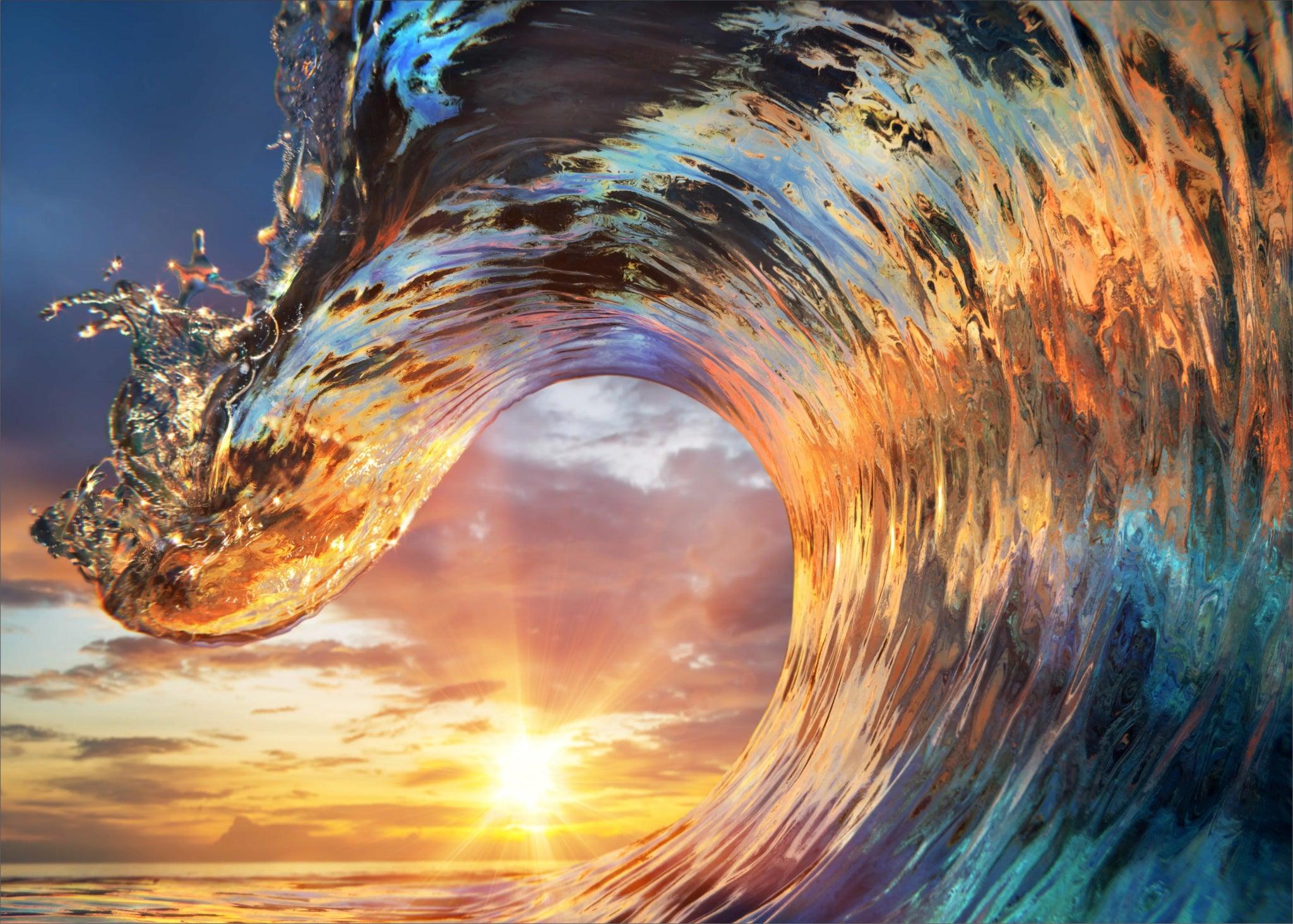 Stove Top Cover - Big Wave | Gas & Electric Cook Top Cover | Noodle Board - Festive Fit Home