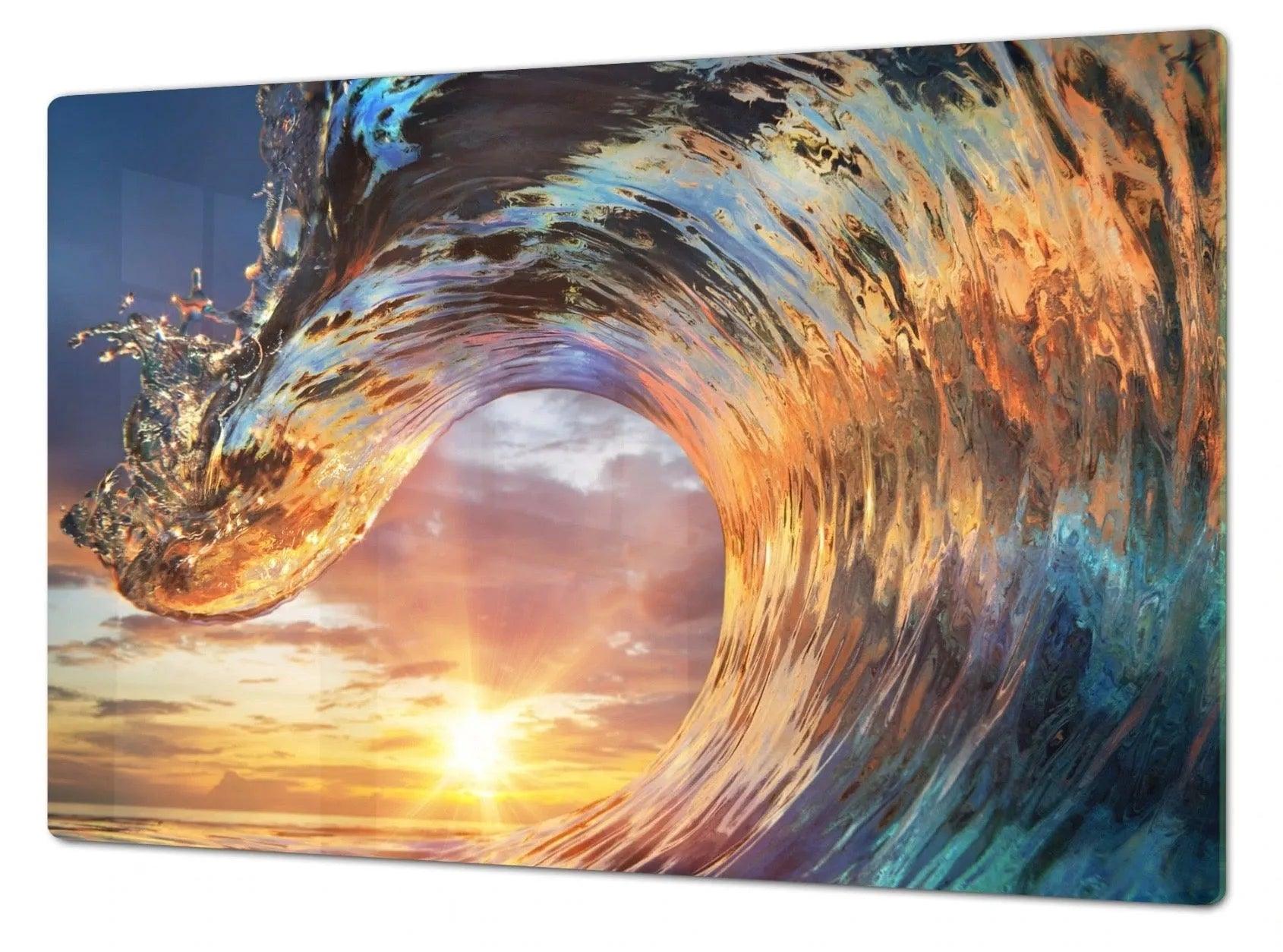 Stove Top Cover - Big Wave | Gas & Electric Cook Top Cover | Noodle Board - Festive Fit Home