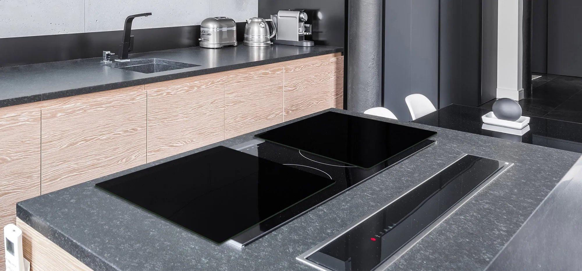 Stove Top Cover - Black | Gas & Electric Cook Top Cover | Noodle Board - Festive Fit Home