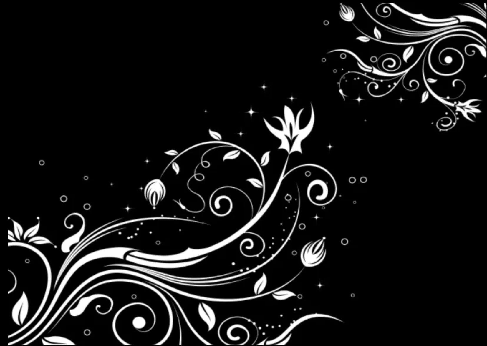 Stove Top Cover - Black & White Floral Scroll | Noodle Board | Cook Top Cover - Festive Fit Home