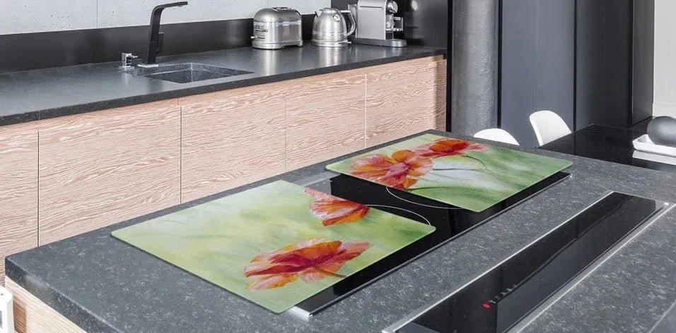 Stove Top Cover - Bright Floral | Gas & Induction Cook Top Cover | Noodle Board - Festive Fit Home