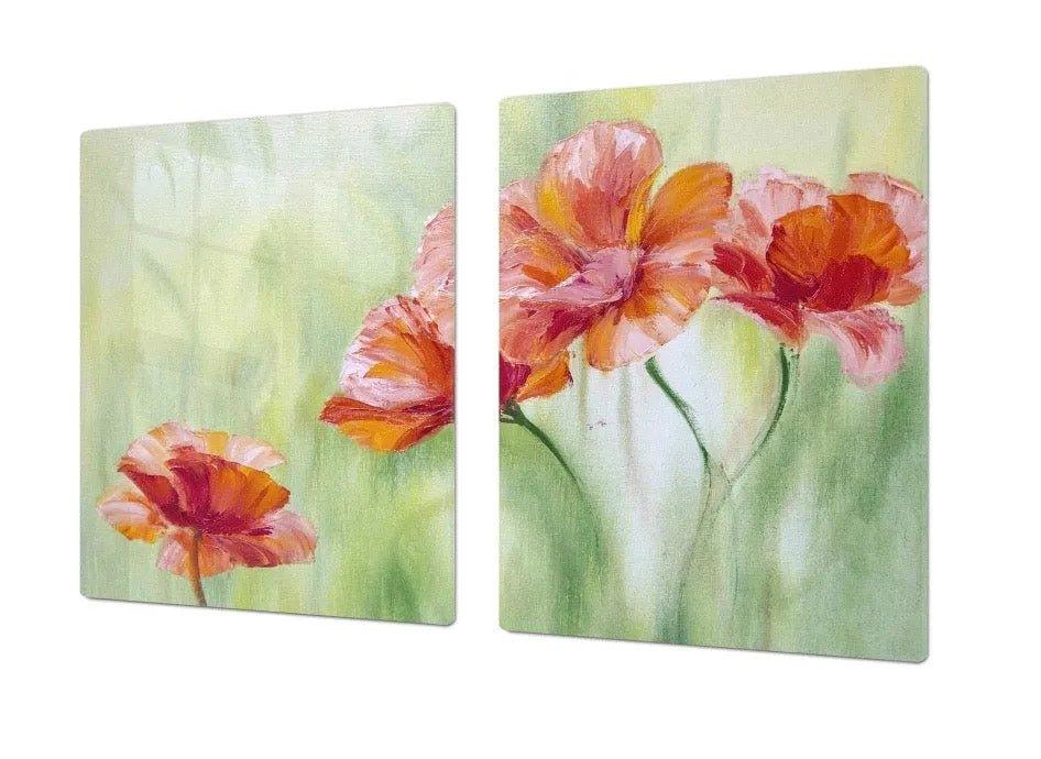 Stove Top Cover - Bright Floral | Gas & Induction Cook Top Cover | Noodle Board - Festive Fit Home