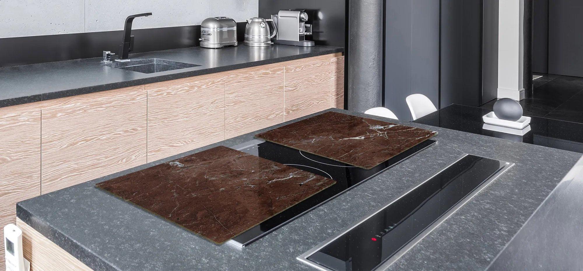 Stove Top Cover - Brown Stone | Gas and Electric Cook Top Cover | Noodle Board - Festive Fit Home