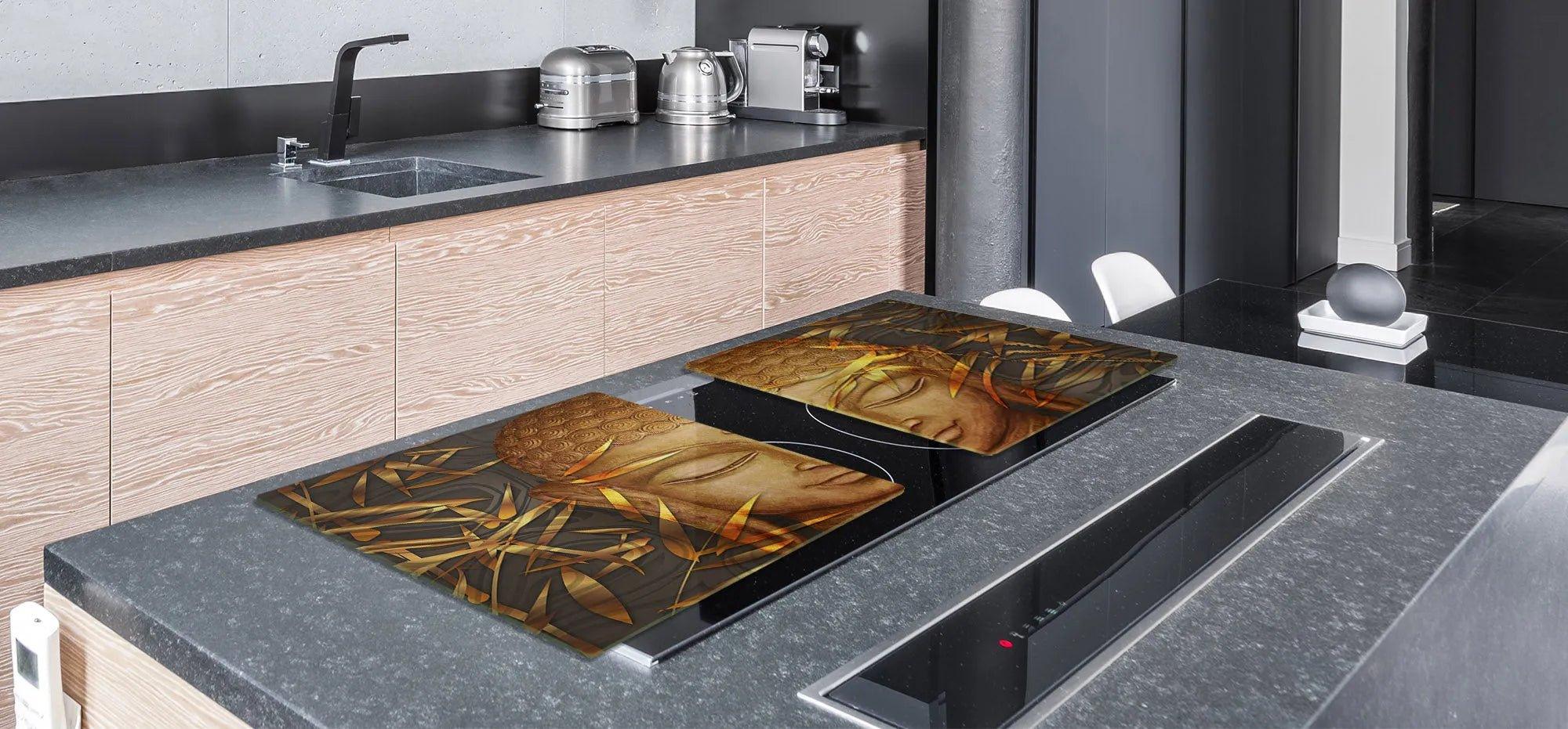 Stove Top Cover - Buddha | Gas and Electric Cook Top Cover | Noodle Board - Festive Fit Home
