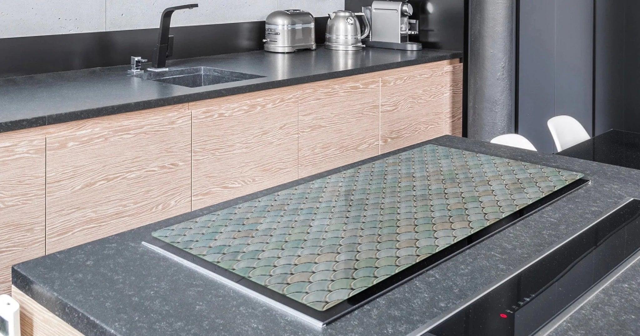 Stove Top Cover - Fish Scales | Gas & Induction Cook Top Cover | Noodle Board - Festive Fit Home