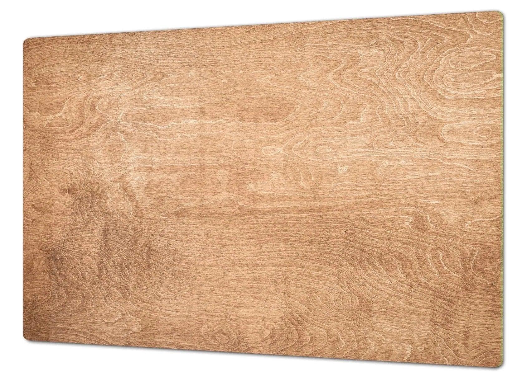 Stove Top Cover - Light Wood Grain | Gas & Electric Cook Top Cover - Festive Fit Home
