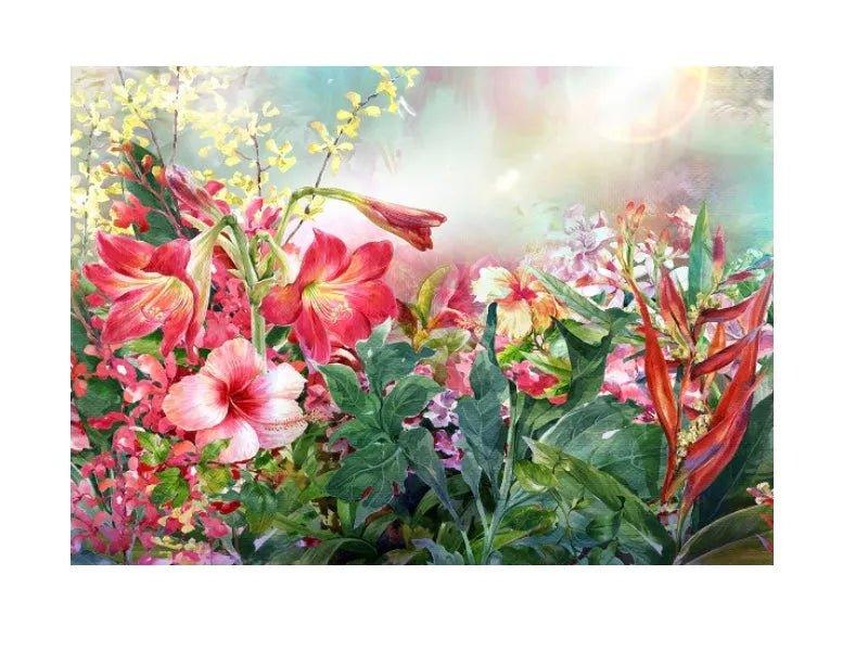 Stove Top Cover - Lush Garden | Gas & Electric Cook Top Cover | Burner Cover - Festive Fit Home