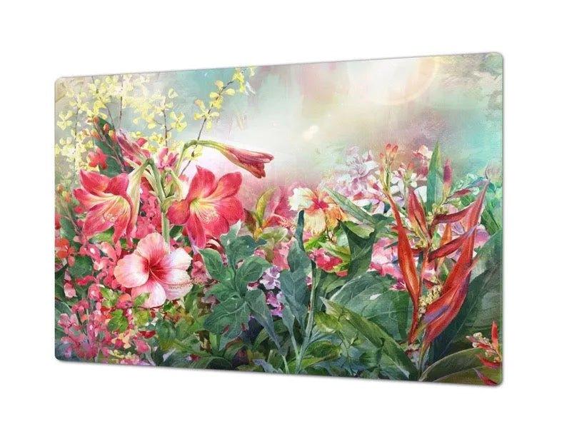 Stove Top Cover - Lush Garden | Gas & Electric Cook Top Cover | Burner Cover - Festive Fit Home