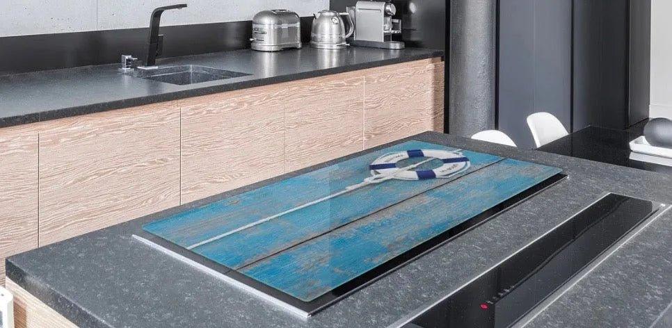 Stove Top Cover - Nautical | Gas & Induction Electric Cook Top Cover | Burner Cover - Festive Fit Home