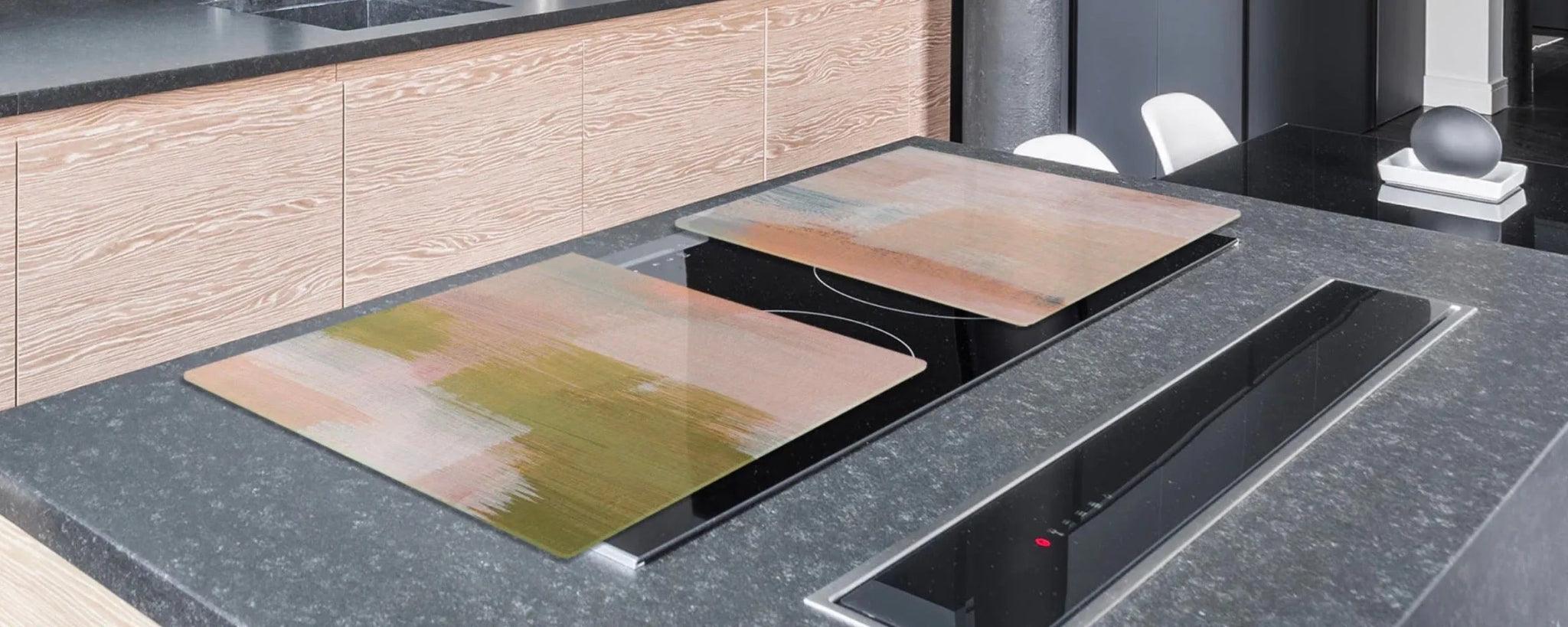 Stove Top Cover - Pastel Wash | Gas & Electric Cook Top Cover | Noodle Board - Festive Fit Home