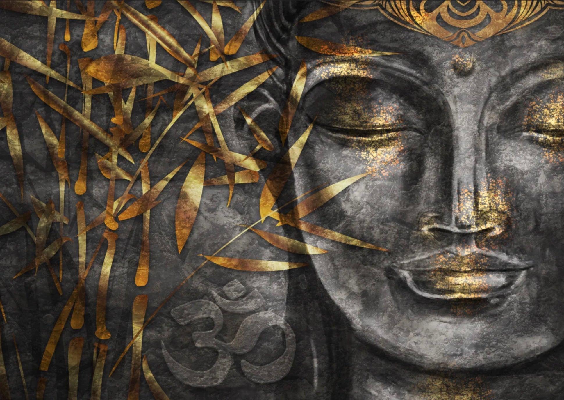 Stove Top Cover - Pewter Buddha | Gas and Electric Cook Top Cover | Noodle Board - Festive Fit Home