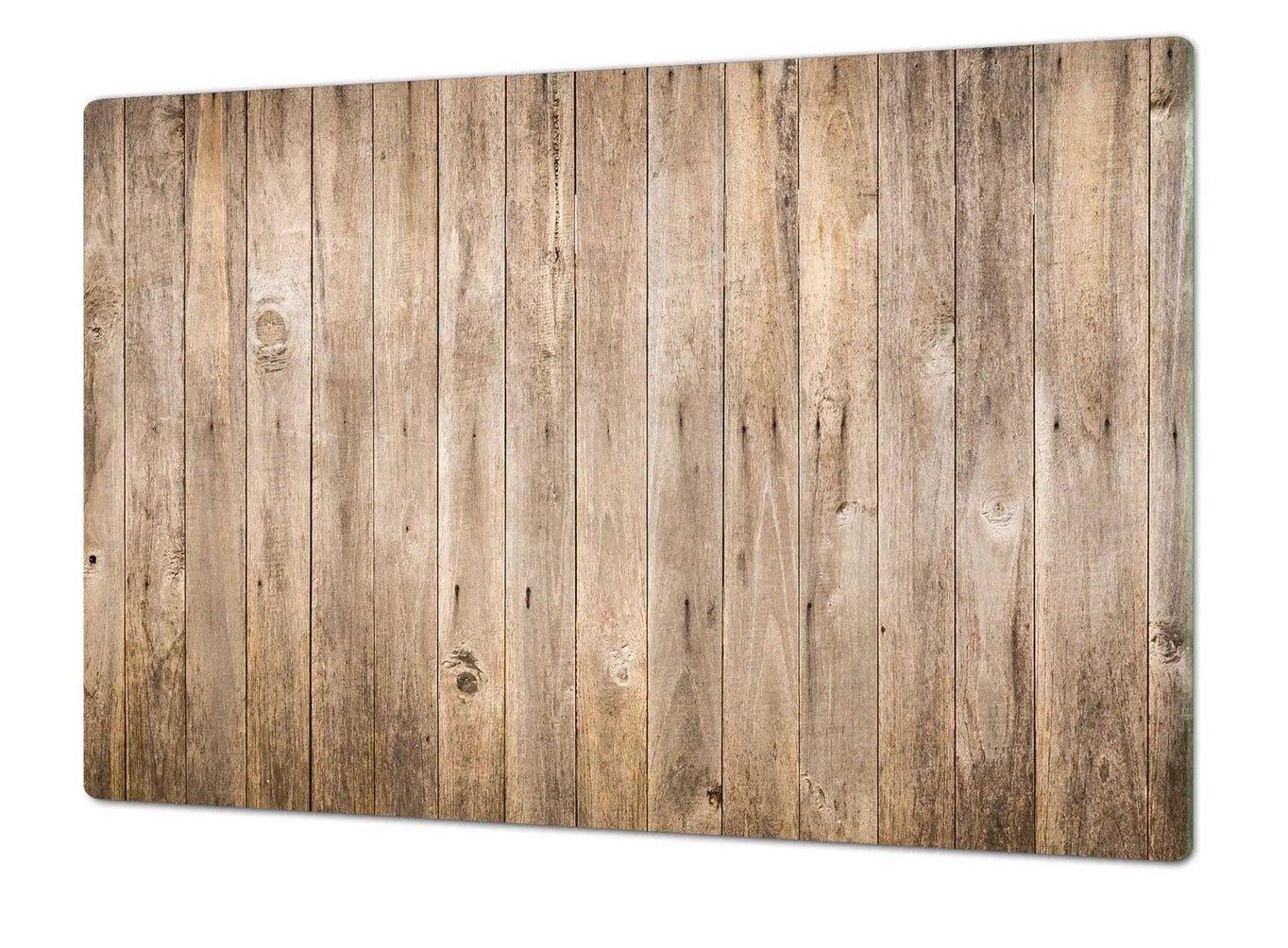 Stove Top Cover - Rustic Wood Plank | Noodle Board | Burner Cover - Festive Fit Home